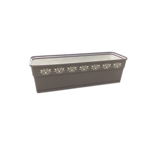 Jardiniera Decor 50 cm din plastic rezistent, greu degradabil UV - Img 4