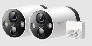 Kit camere Supraveghere WIFI, wireless TAPO C420S2, 2.4 GHz, WPA/WPA2- PSK, Detectează mișcarea,persoane, animale si autovehicule, Senzor: 1/3", rezolutie: 2K QHD (2560 × 1440 px), unghi de vizualizare: 113°, IR 15m, Protocol Wi-Fi: IEEE 802.11b/g/n, 2.4