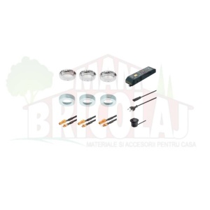 Kit complet 3 spoturi cu acoperiere lumina rece Hafele - Img 2