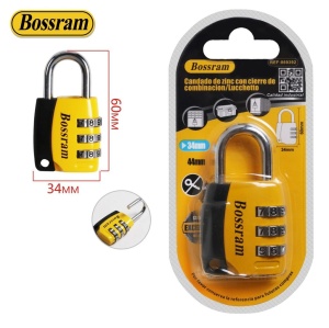 Lacat cu cifru 34 mm, Bossram