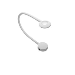 Lampa LED cu USB Hafele alba