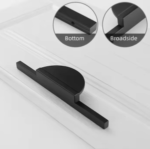 Maner 2603, pentru mobilier, 160 mm, Negru mat