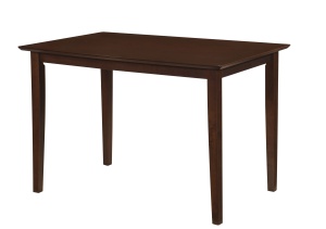 Masa living si bucatarie Bali, MDF Furniruit, structura lemn masiv, 4 persoane, 112x72x74 cm, nuc - Img 2