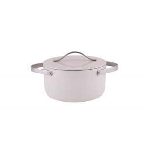 Oala cu capac, diametru 20 cm, 2.7 litri, 5 straturi, invelis antiaderent, manere nituite, ZLN-0866, Zilan
