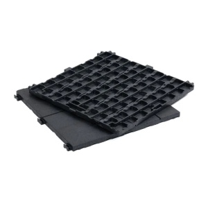 Pardoseala modulara, pentru terasa, PVC, 30 x 30 cm, set 6 bucati, Antracit - Img 2