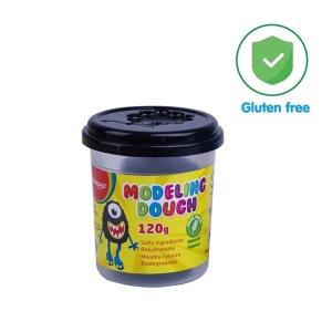 Plastilina la borcan, 120 g, Negru