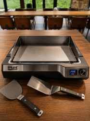 Plita electrica 1650 W, iHunt BRO Teppanyaki Grill, 47.5 x 36 x 9.6 cm - Img 4