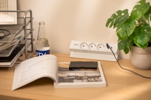 Priza de colt, 3 x Schuko, 2 x USB, alba, Basco, GTV - Img 4