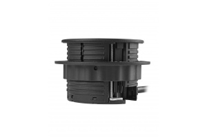 Priza rotunda, 1 x Schuko, 3 x USB, HDMI, RJ45, incastrabila, neagra, Rondo, GTV - Img 3