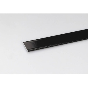 Profil platband aluminiu 20x2mm 2m negru lucios