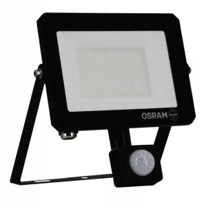 Proiector LED cu senzor de miscare si lumina Osram LUX, 30W, 220-240V, 2700 lm, lumina neutra (4000K), IP65, Negru