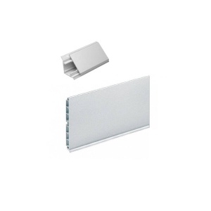 PROMO Plinta H100 aluminiu si inaltator aluminiu neted