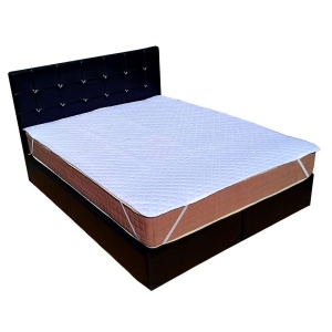 Protectie saltea hipoalergenica, 140x200 cm, colturi rotunjite, matlasata ultrasonic, antialergenica, lavabila la 95 C, alb - Img 2