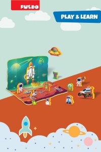 PUZZLE DIN SPUMA EVA, SPATIUL COSMIC, 25 PIESE, PUEDO - Img 7