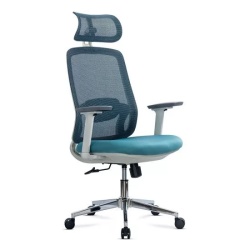 Scaun birou ergonomic OFF 403, mesh, brate reglabile,120 kg, bleu