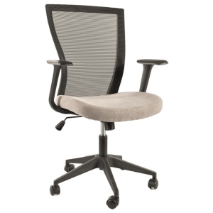 Scaun birou ergonomic SL Q328, mesh, inaltime reglabila, roti pivotante, cadru polipropilena, 136 kg, negru gri - Img 1