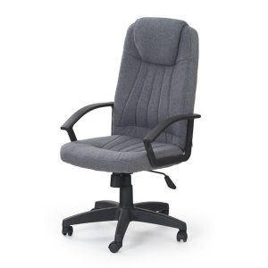 Scaun birou HM Rino, Ergonomic, Stofa, Inaltime reglabila, Mecanism balansare, 100 kg, 122x61x40 cm, Gri - Img 2