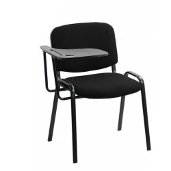 Scaun conferinta cu masuta rabatabila HRC 606, ergonomic, stofa, cadru metalic, 120 kg