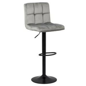 Scaun de bar ABS 191B, catifea, suport picioare, rotatie 360 , cadru metalic, inaltime ajustabila, 100 kg