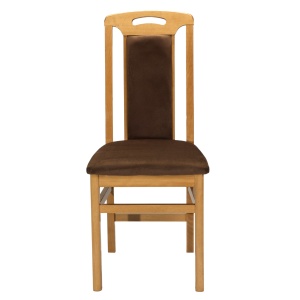 Scaun de living si bucatarie, SB Tim din lemn masiv fag, tapiterie stofa, lacuit, 120 kg, 96x43x40 cm, Stejar Natur - Img 3