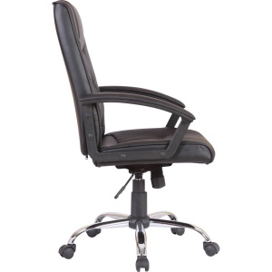 Scaun directorial GN02, ergonomic, cadru cromat, inaltime ajustabila, balans, 100 kg, negru - Img 3