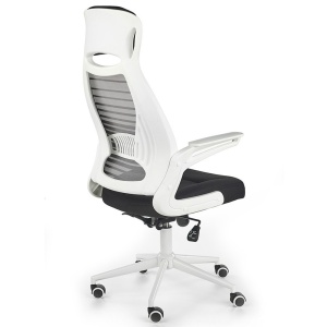 Scaun directorial HM Franklin, Mesh, Ergonomic, Inaltime ajustabila, Mecanism balansare, Mecanism Multiblock, Cu tetiera, 136 kg, 124x60x65 cm, Gri - Img 3