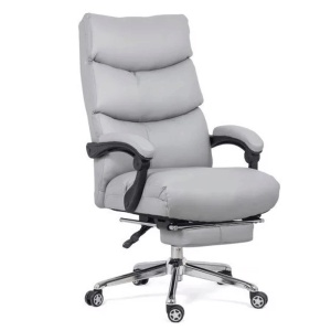 Scaun directorial OFF 422, perne duble, piele ecologica, suport picioare retractabil, mecanism a-sincron, 120 kg - Img 2