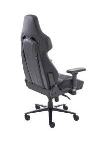 Scaun directorial pentru gaming HM Baldur, piele ecologica, cadru metalic, cotiere reglabile, multiblock,100 kg, negru - Img 3