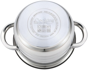 SEMIOALA INOX+CAPAC, 18X10.5 CM, 2.5 L, MYRA, COOKING BY HEINNER  - Img 3