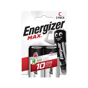 Set 2 baterii, C, LR14, 1.5V, Energizer Max