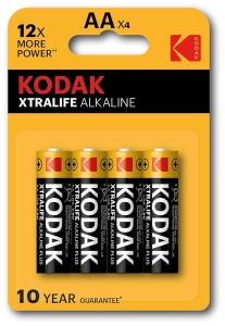 Set 4 baterii alkaline Kodak AA LR6 1.5V – energie puternica si durabila pentru dispozitivele tale