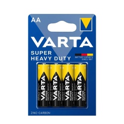 Set 4 baterii zinc-carbon, AA / LR6, Varta