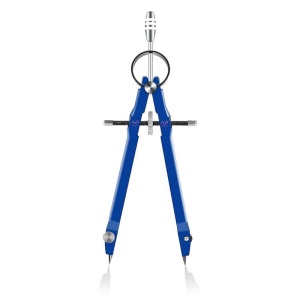 Set compas, 3 piese, geometrie sau desen, Albastru