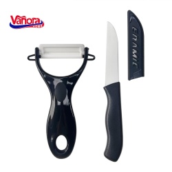 SET CUTIT 7CM+CURATATOR CERAMIC 13x7.6CM (mix 3 culori in bax - 4 rosii, 4 verzi, 4 negre) - Img 3