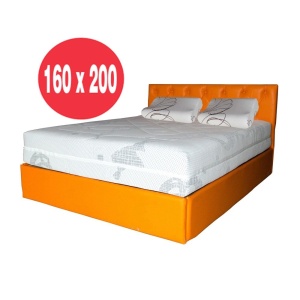 Set Saltea cu arcuri impachetate individual, Neptun Memory Pocket Comfort 160x200x30cm, 7 zone de confort, spuma poliuretanica HR, memory foam 4 cm, husa hipoalergenica, fermitate mediu-soft, 2 perne ortopedice memory SB 52x32 cm, husa lavabila la 40 C - Img 3