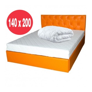 Set Saltea cu spuma, Mercur Comfort Flex Plus 140x200x20cm, fermitate mediu spre tare, hipoalergenica, husa detasabila, Saltsib plus pilota microfibra iarna, matlasata, umplutura poliester, 180x200cm - Img 3