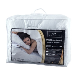 Set Saltea cu spuma, Nova Comfort Flex 140x200x20cm, fermitate tare, hipoalergenica, husa detasabila, Saltsib plus pilota vara, microfibra, lavabila la 95 C, 180x200cm - Img 3