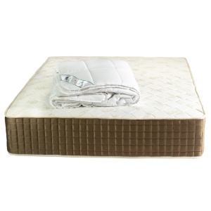 Set Saltea ortopedica cu arcuri, Venetia Super Ortopedica Lux Flexa 160x200x30cm, fermitate tare, plasa arcuri tip Bonell, reversibila, sistem aerisire perimetral, Saltex plus pilota iarna, microfibra, lavabila la 95 C, 180x200cm