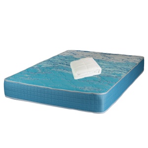 Set Saltea ortopedica cu spuma, Memory Foam Paris, 180x200x23cm, fermitate tare, spuma poliuretanica, memory foam 5 cm, sistem de aerisire perimetral, Saltex plus pilota iarna, umplutura fibre de poliester, microfibra, lavabila la 95 C, 200x220cm