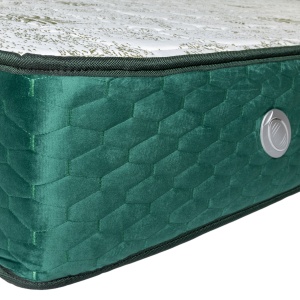 Set Saltea ortopedica, Memory Foam Crin, 160x200x25cm, fermitate tare, cu spuma poliuretanica, memory foam 5 cm, sistem de aerisire perimetral, Salt Confort plus pilota iarna, microfibra, umplutura poliester 180x200cm - Img 3