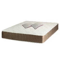 Set Saltea SuperOrtopedica Lux Roma, 160x190x23cm, fermitate tare, cu plasa arcuri tip bonell, reversibila, sistem aerisire perimetral, Saltex plus 2 perne matlasate microfibra 50x70cm, lavabile la 60 C - Img 2