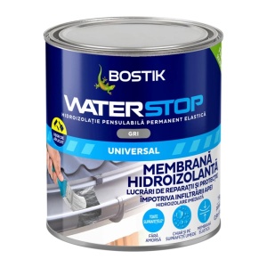 Solutie hidroizolanta, etansare, universala, Waterstop, gri, 1 kg, Bostik