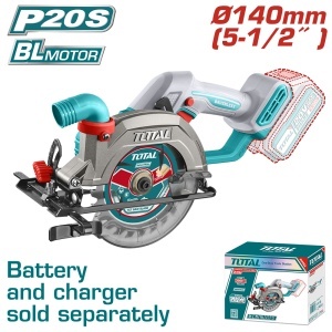 TOTAL - FIERASTRAU CIRCULAR DE MANA 20V -140MM (NU INCLUDE ACUMULATOR)