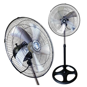 Ventilator 75W cu 3 viteze, 5 pale metalice, diametru 48 cm, inaltime reglabila pana la 125 cm - Img 1