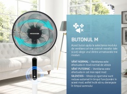 VENTILATOR CU PICIOR HEINNER HMSF-9BK - Img 8
