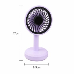 Ventilator portabil 3W, incarcare USB-C, 3 viteze, unghi reglabil, diverse culori, KMT Style - Img 3
