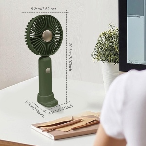 Ventilator portabil 6W, incarcare USB-C, 6 viteze, unghi reglabil, diverse culori - Img 5