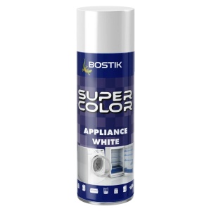 Vopsea spray, suprafete emailate, alb, interior, 400 ml, Bostik