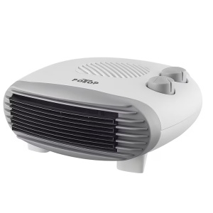 Aeroterma de podea, 2000 W, 2 trepte incalzire, aer cald / rece, termostat reglabil, Alb