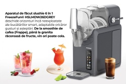 Aparat de făcut granita 6 în 1 HEINNER FreezeFun HSLM-DW26DGREY - Img 11